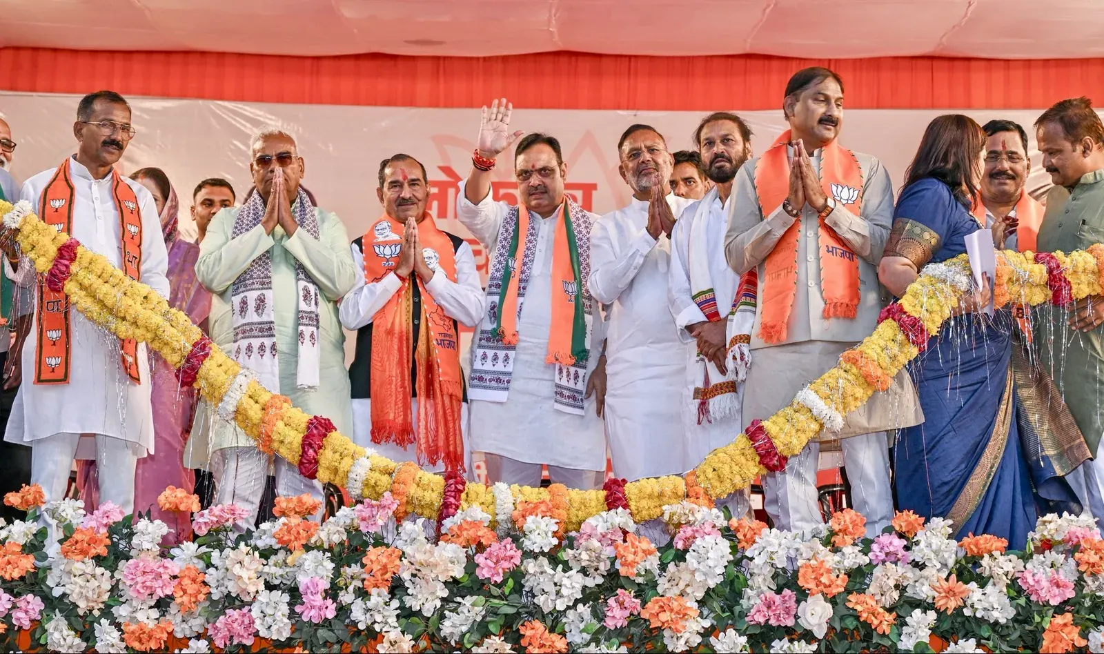CM Bhajan Lal Slams Congress at Kota Democracy Rally