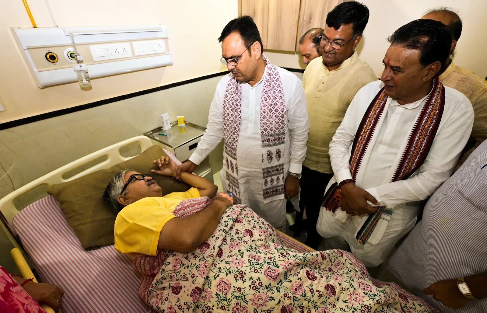 CM Bhajan Lal Visits Ailing MLA Devendra Joshi in Hospital
