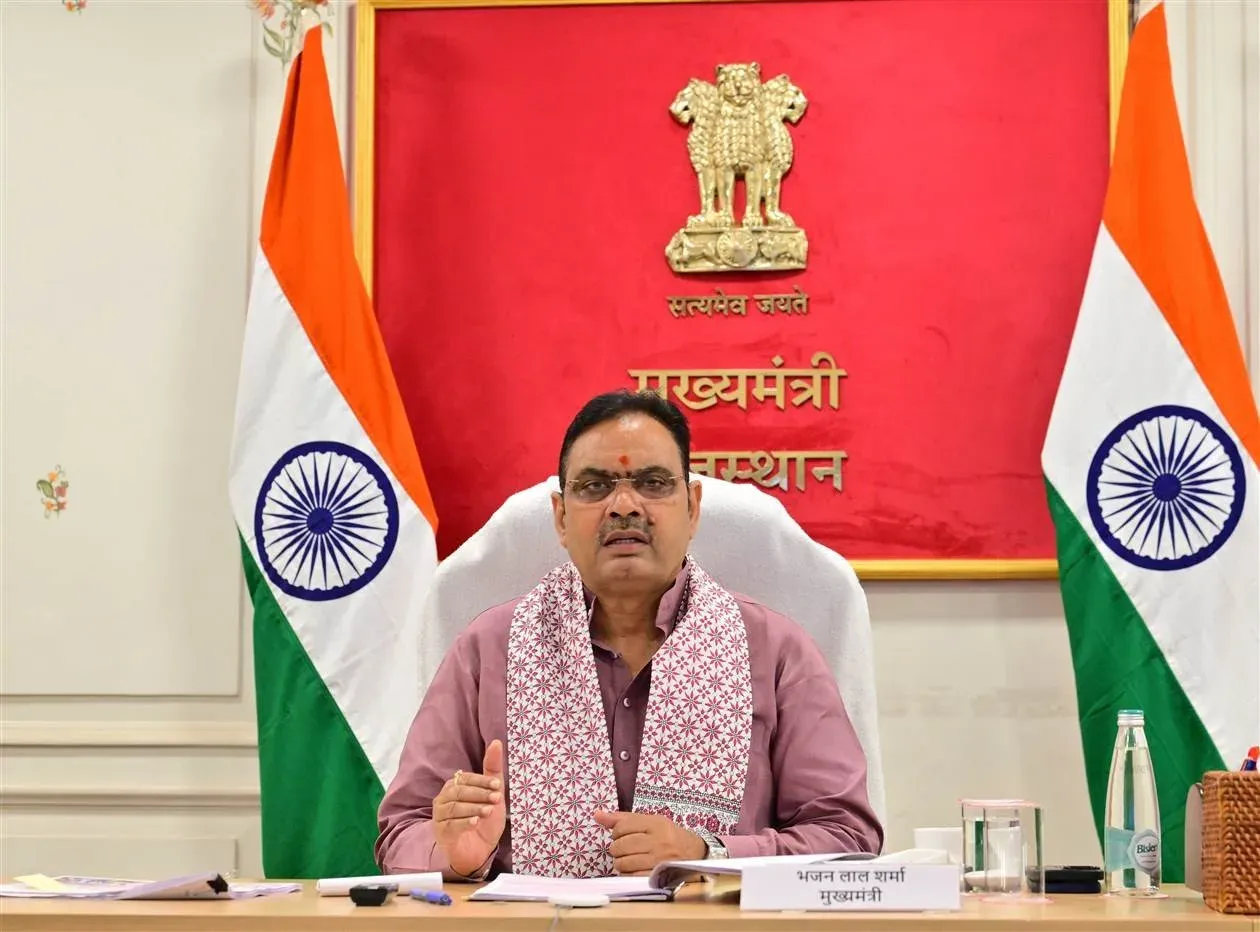 CM Bhajanlal chairs 7th Raj Unnati meet, reviews ₹15,890 cr projects
