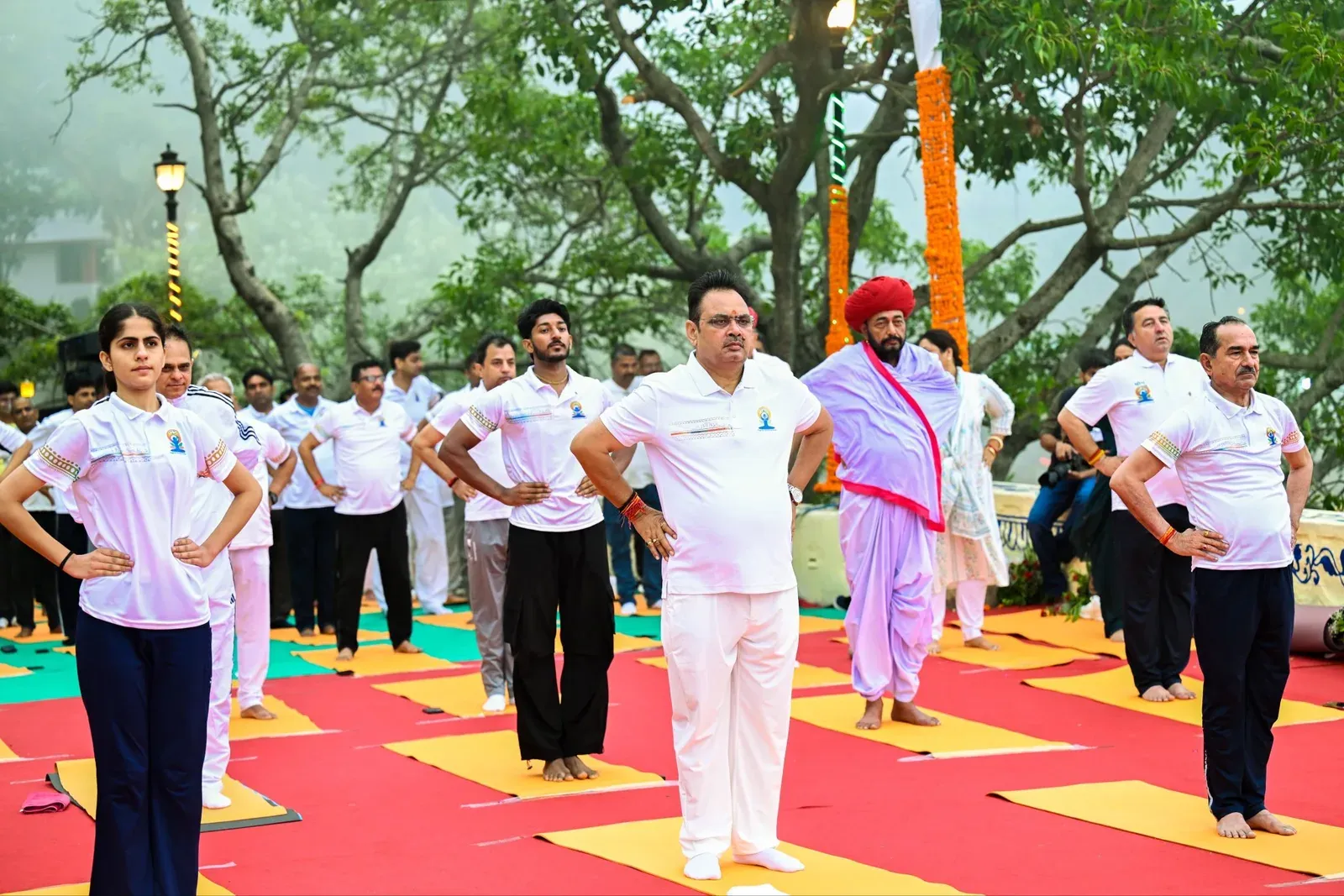 CM Bhajanlal leads Rajasthan's Yoga Day event at Aburoad