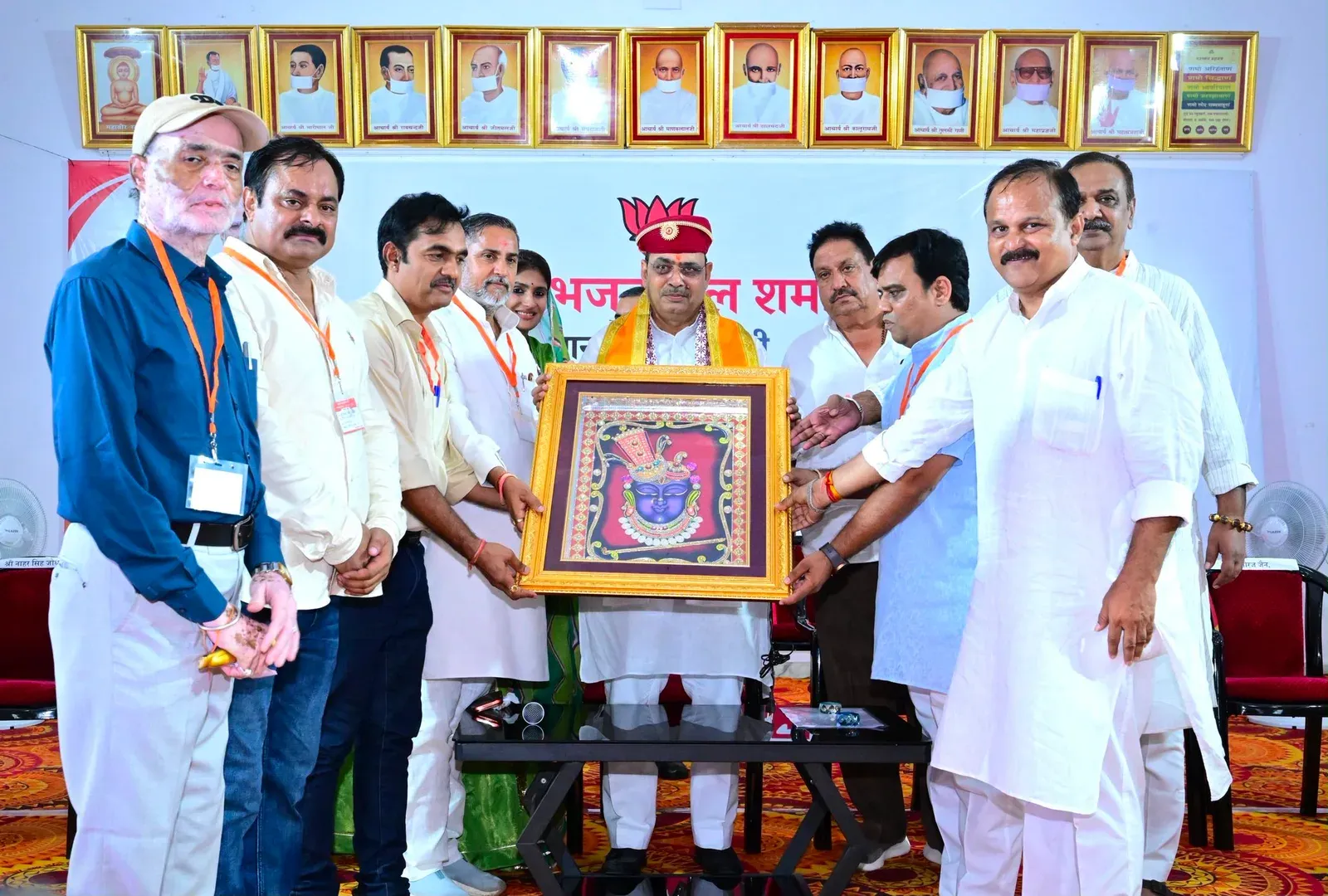 CM Bhajanlal Meets BJP Workers at Rajsamand Karyakarta Samvad