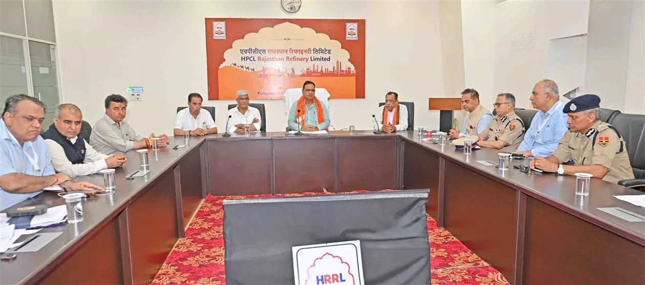 CM Bhajanlal Reviews HPCL Rajasthan Refinery Inauguration Prep