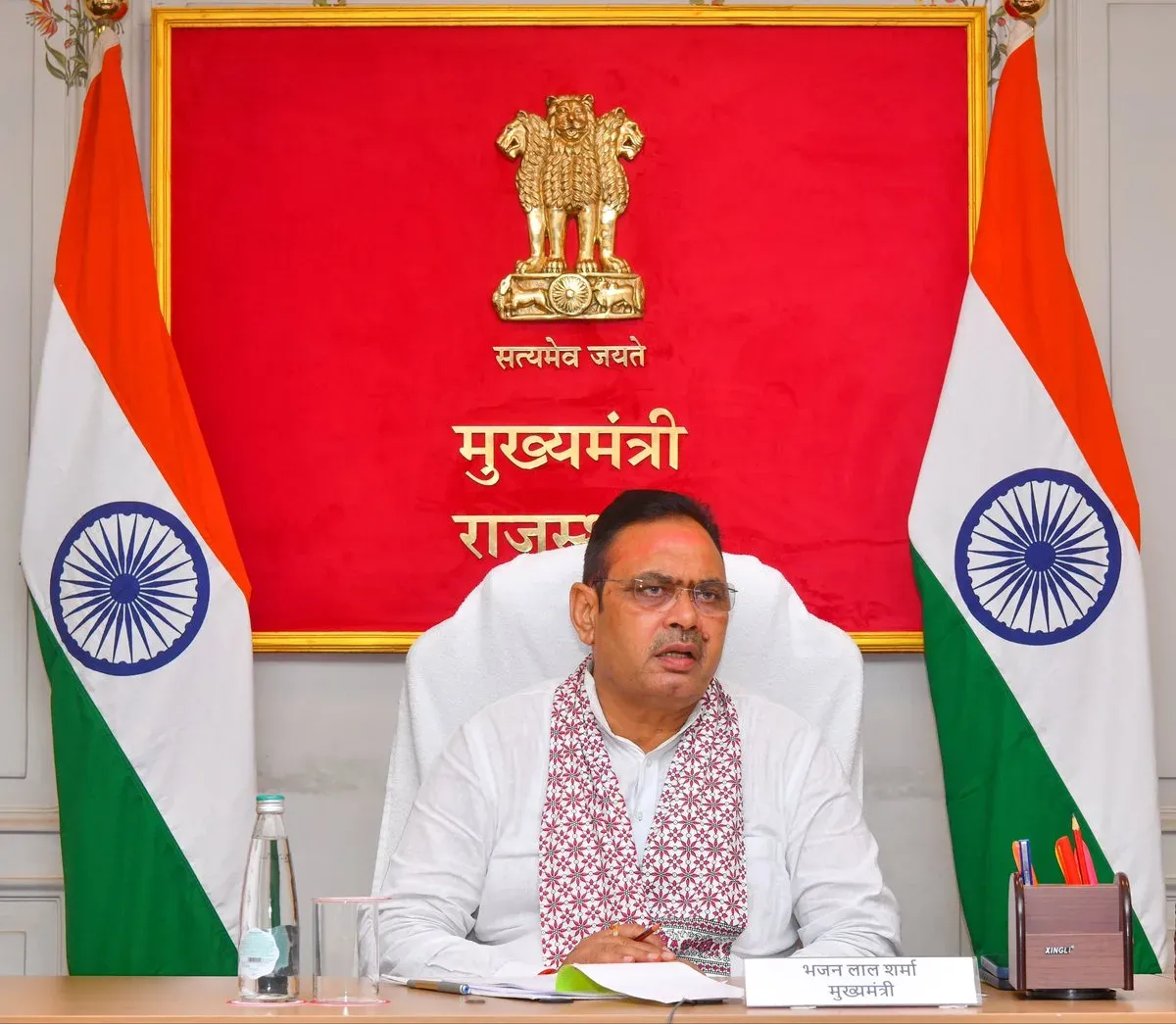 CM Bhajanlal Reviews Urban and Rural Schemes, Orders Zero Tolerance on Corruption