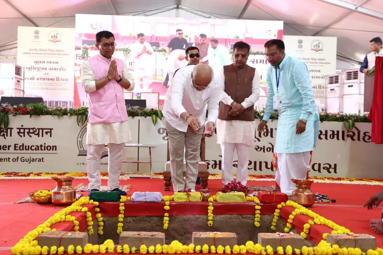 CM Bhupendra Patel Breaks Ground for IITE's Rs 127 Cr Campus