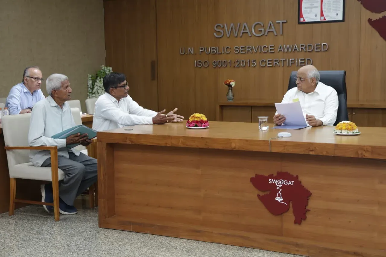 CM Bhupendra Patel Chairs SWAGAT Grievance Session
