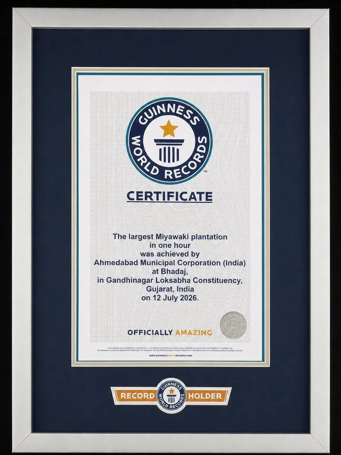 CM Bhupendra Patel hails Ahmedabad Miyawaki Guinness record