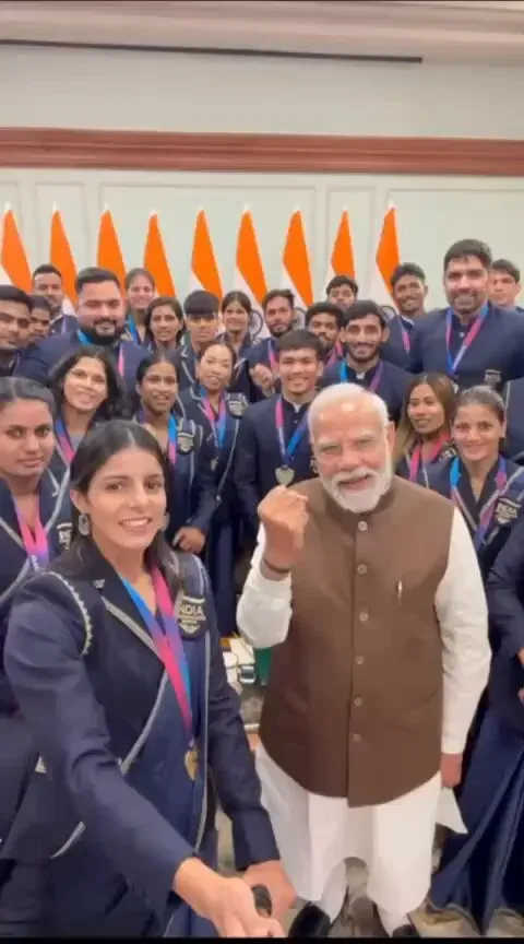 CM Bhupendra Patel Hails Gujarat's CWG Champions at PM Modi Meet