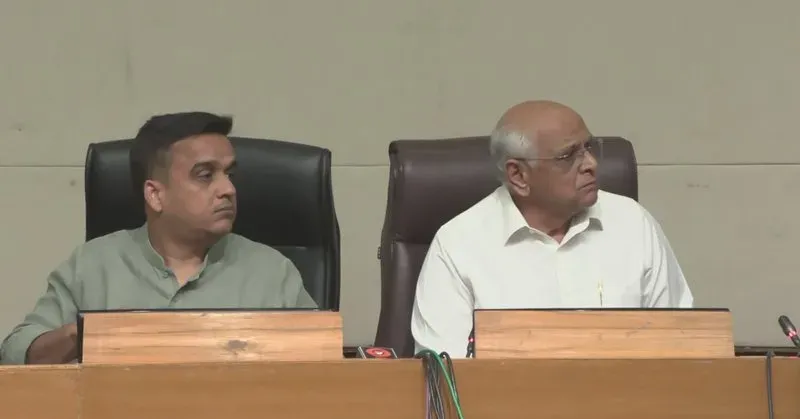 CM Bhupendra Patel Holds Press Conference at Gandhinagar Secretariat