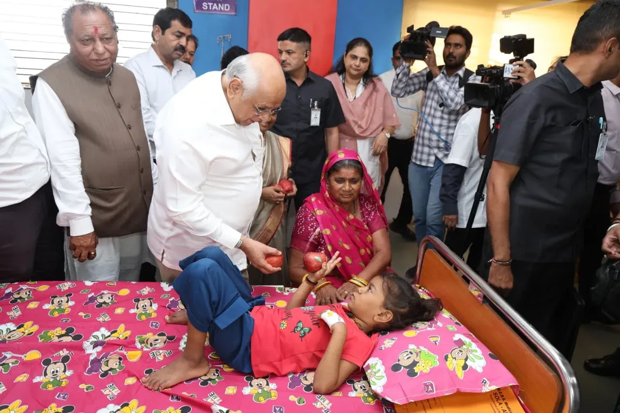CM Bhupendra Patel Joins Amit Shah Birthday Seva at Sola Civil