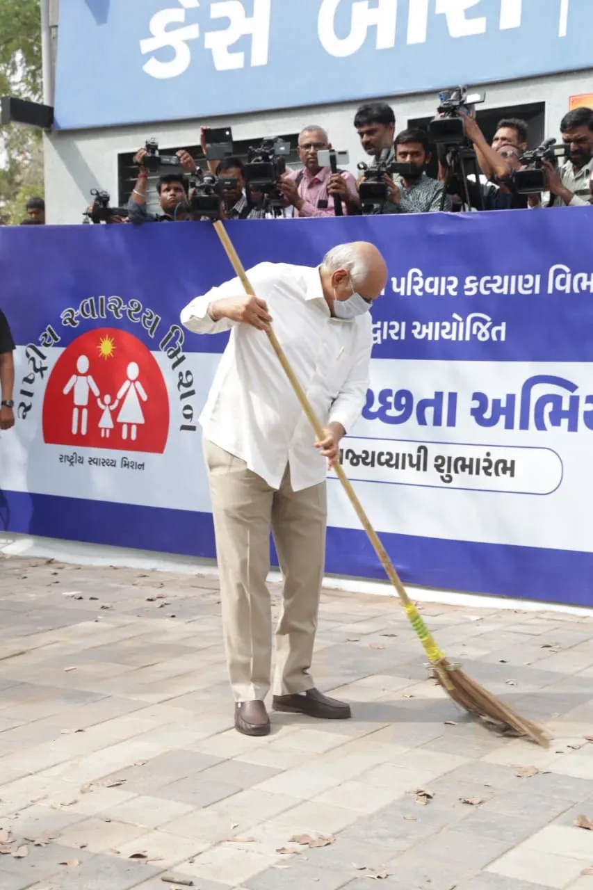CM Bhupendra Patel Launches Namo Swachhata Abhiyan Across Gujarat
