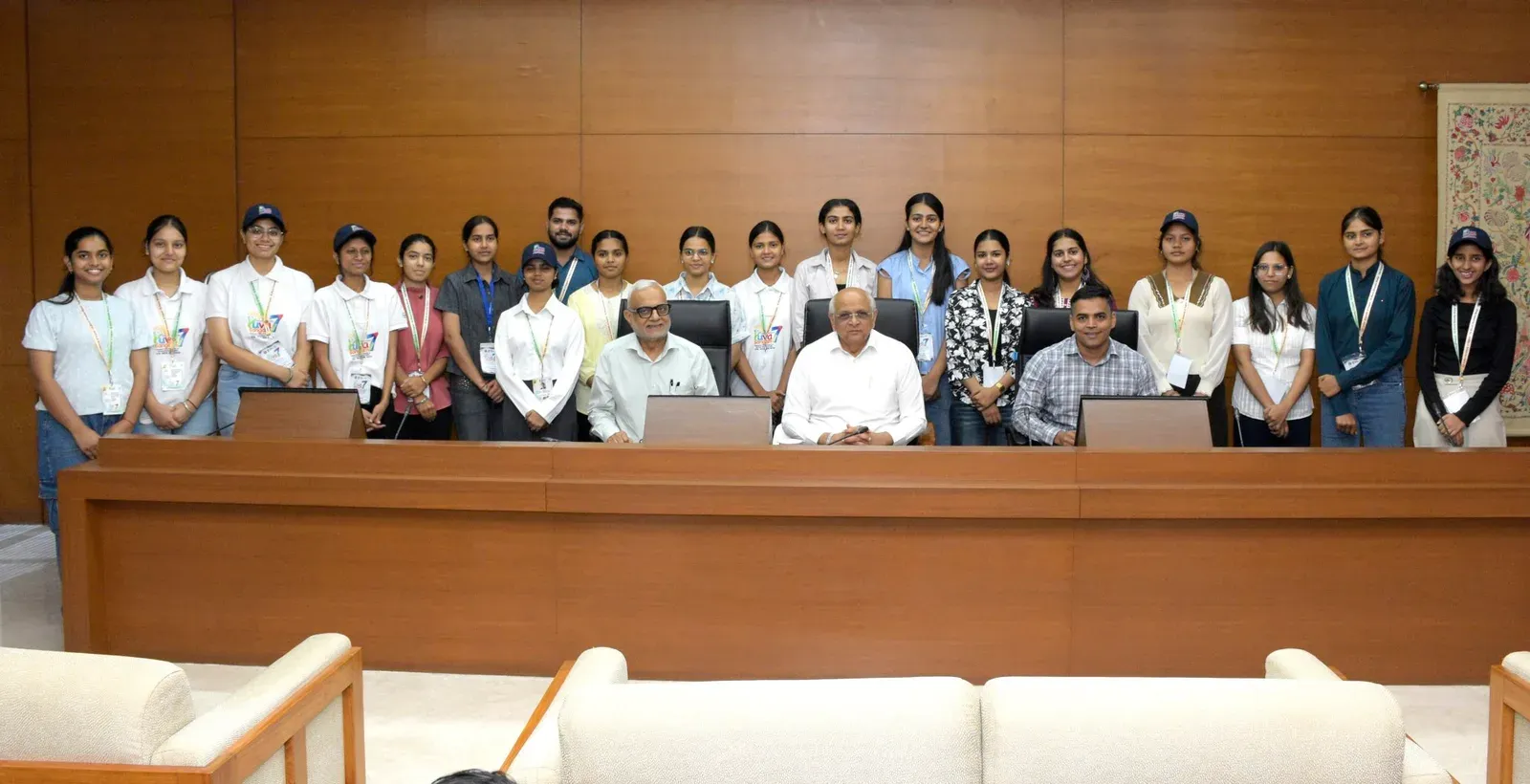 CM Bhupendra Patel meets 40-member Chandigarh student delegation in Gandhinagar