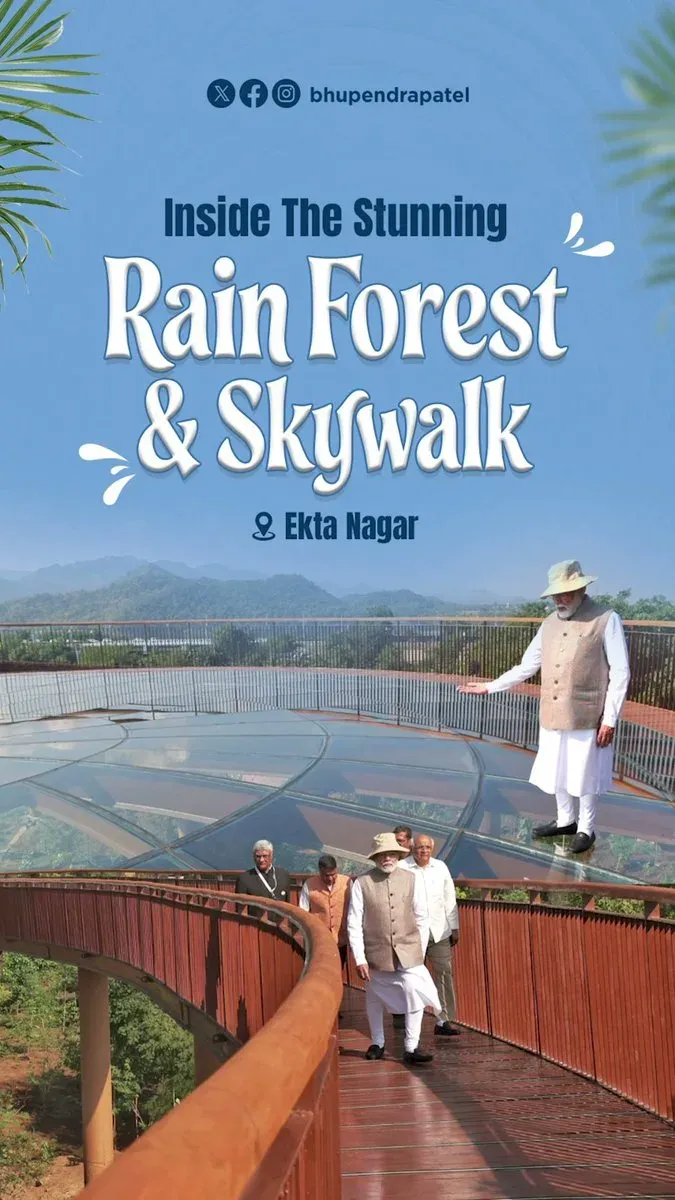 CM Bhupendra Patel: PM Modi Opens Rain Forest at Ekta Nagar