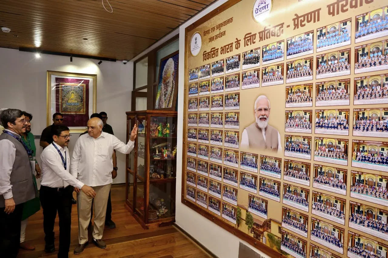 CM Bhupendra Patel Visits Prerna Sankul at PM Modi's School in Vadnagar