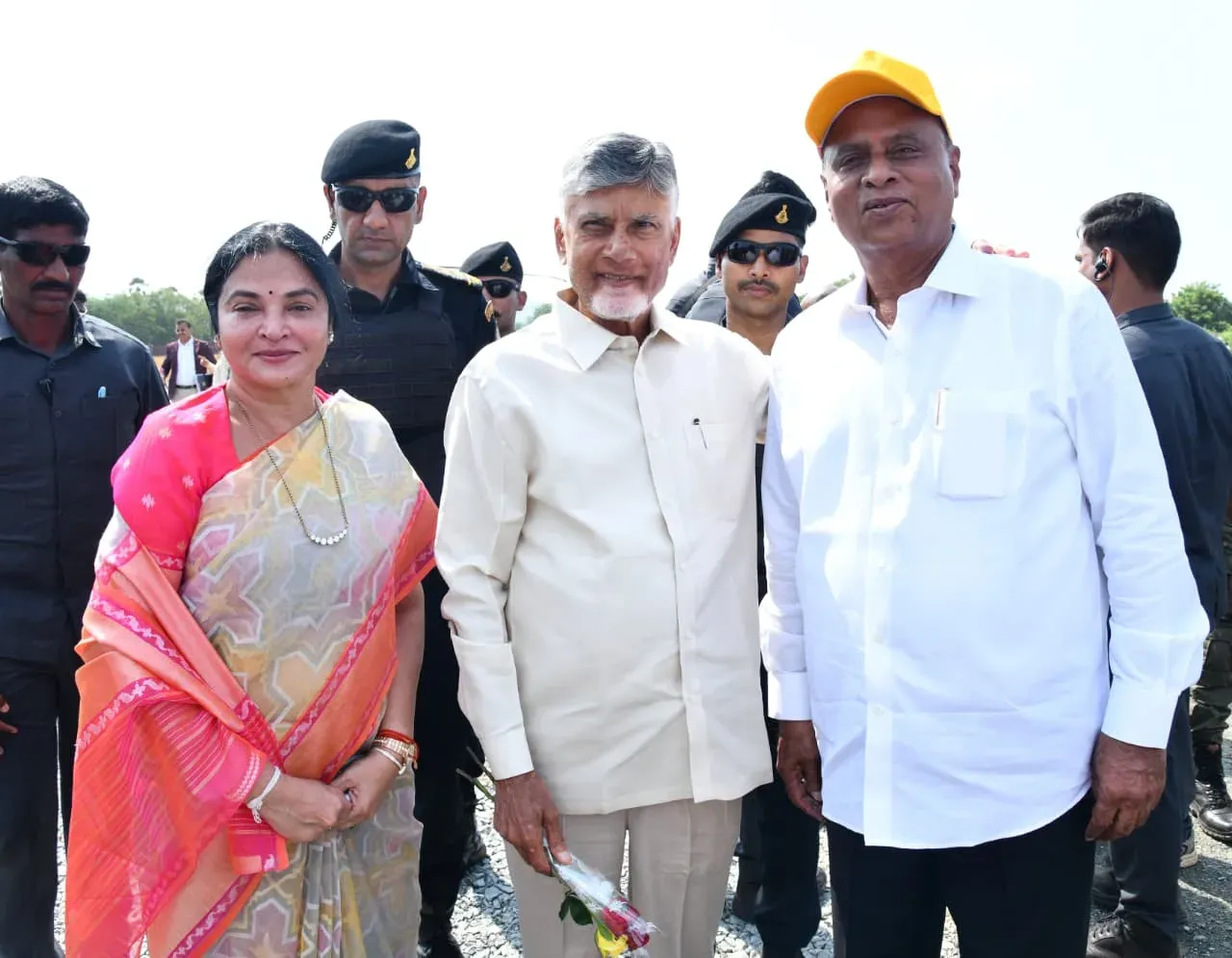 CM Chandrababu Naidu Receives Grand Welcome in Udayagiri
