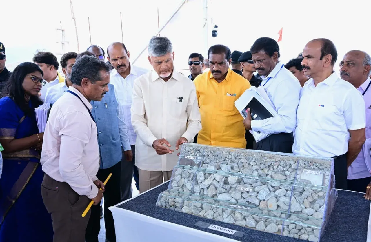 CM Chandrababu Naidu Reviews Polavaram Dam Works, 36 Priority Projects