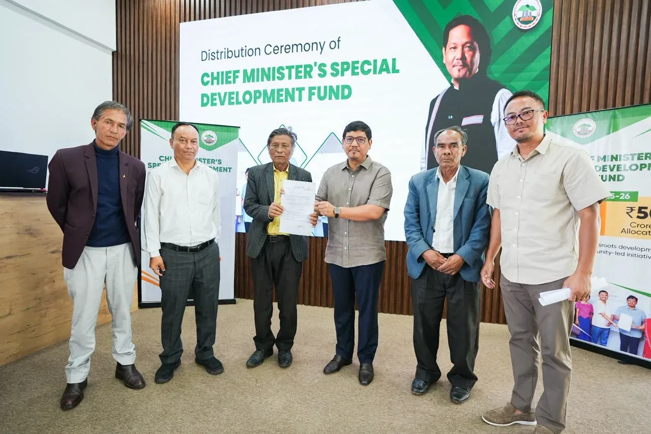 CM Conrad Sangma Hands Over CMSDF Sanctions to Community Groups
