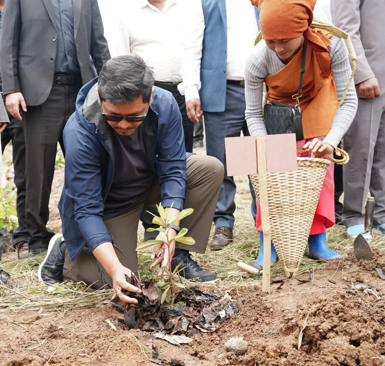 CM Conrad Sangma Joins Students for Miyawaki Plantation Drive