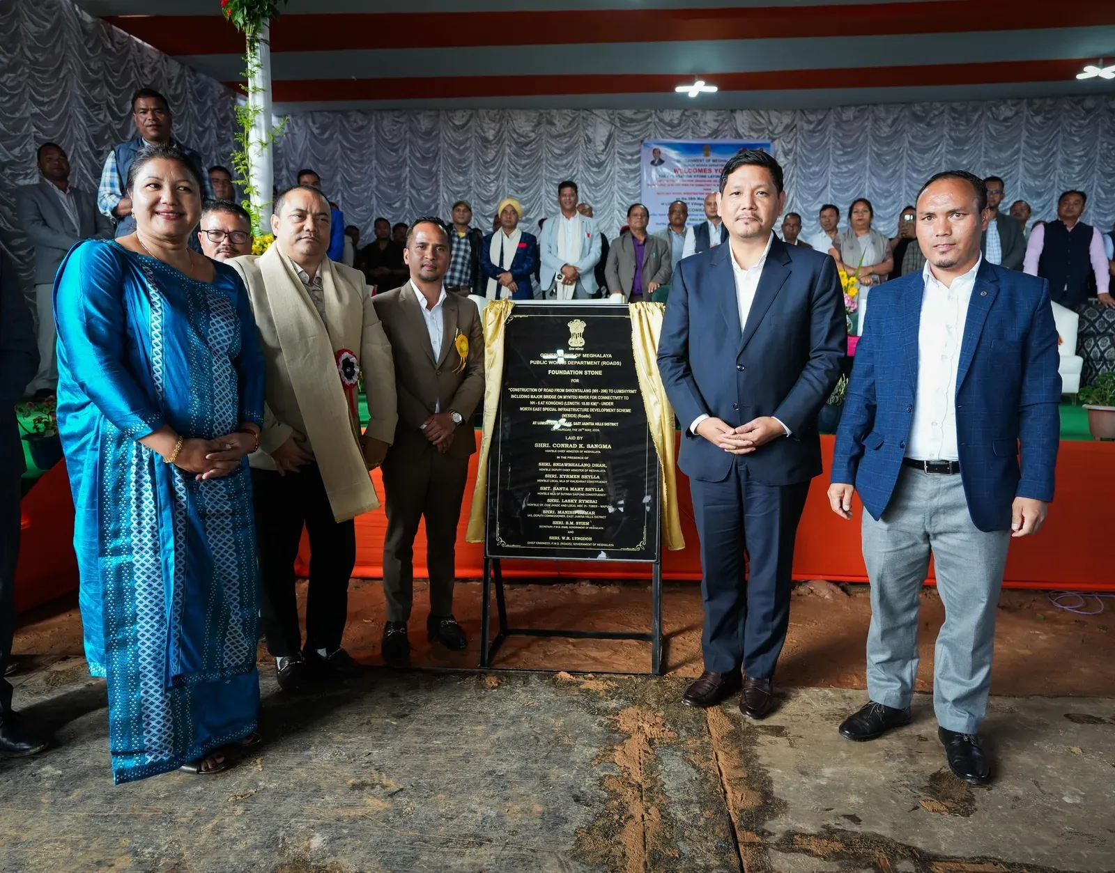 CM Conrad Sangma Lays Foundation for ₹76-Cr Meghalaya Road