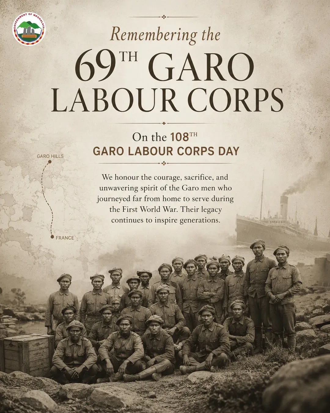 CM Conrad Sangma Marks 108th Garo Labour Corps Day