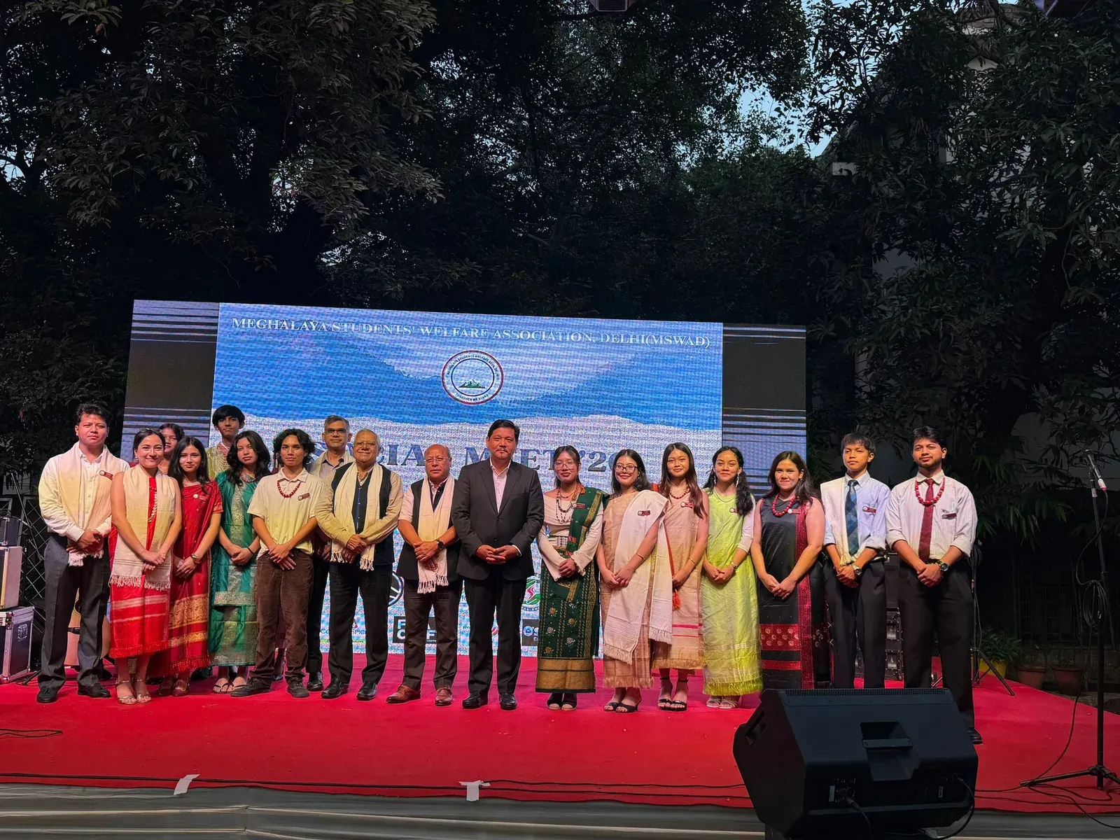 CM Conrad Sangma meets Meghalaya students at MSWAD Delhi meet