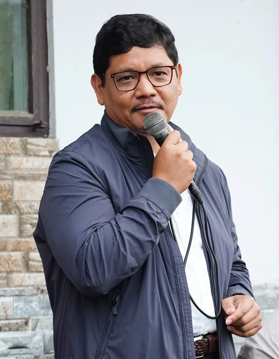 CM Conrad Sangma Meets NPP Workers in Sohiong