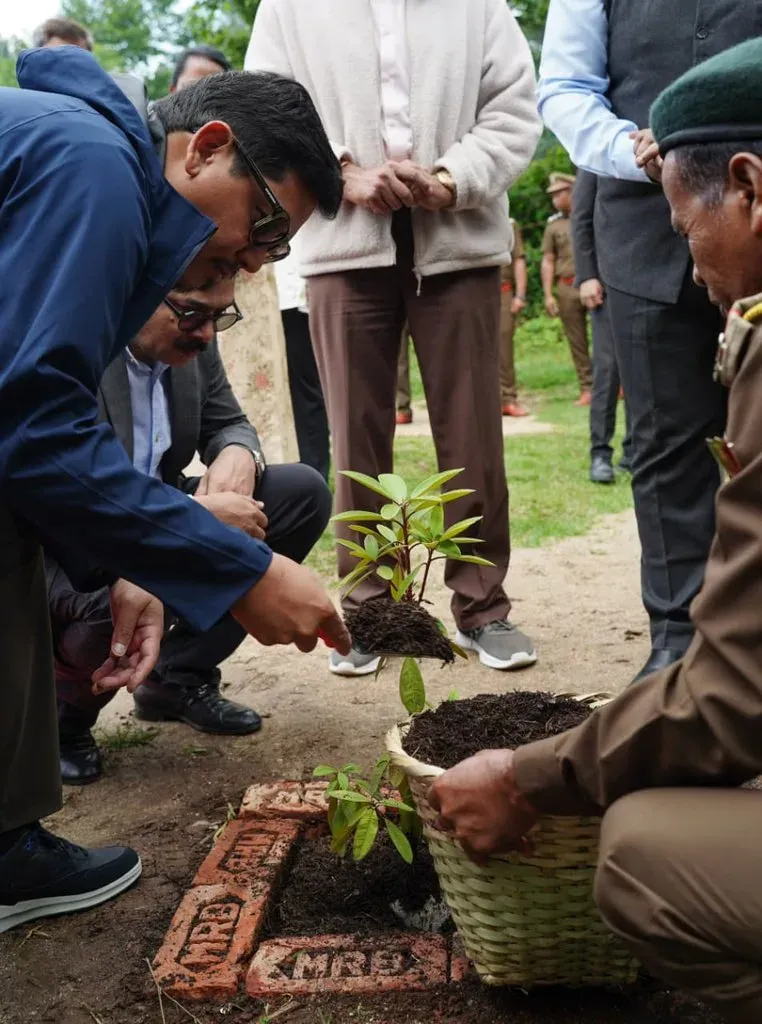 CM Conrad Sangma Plants Rhododendron at Upper Shillong Trail