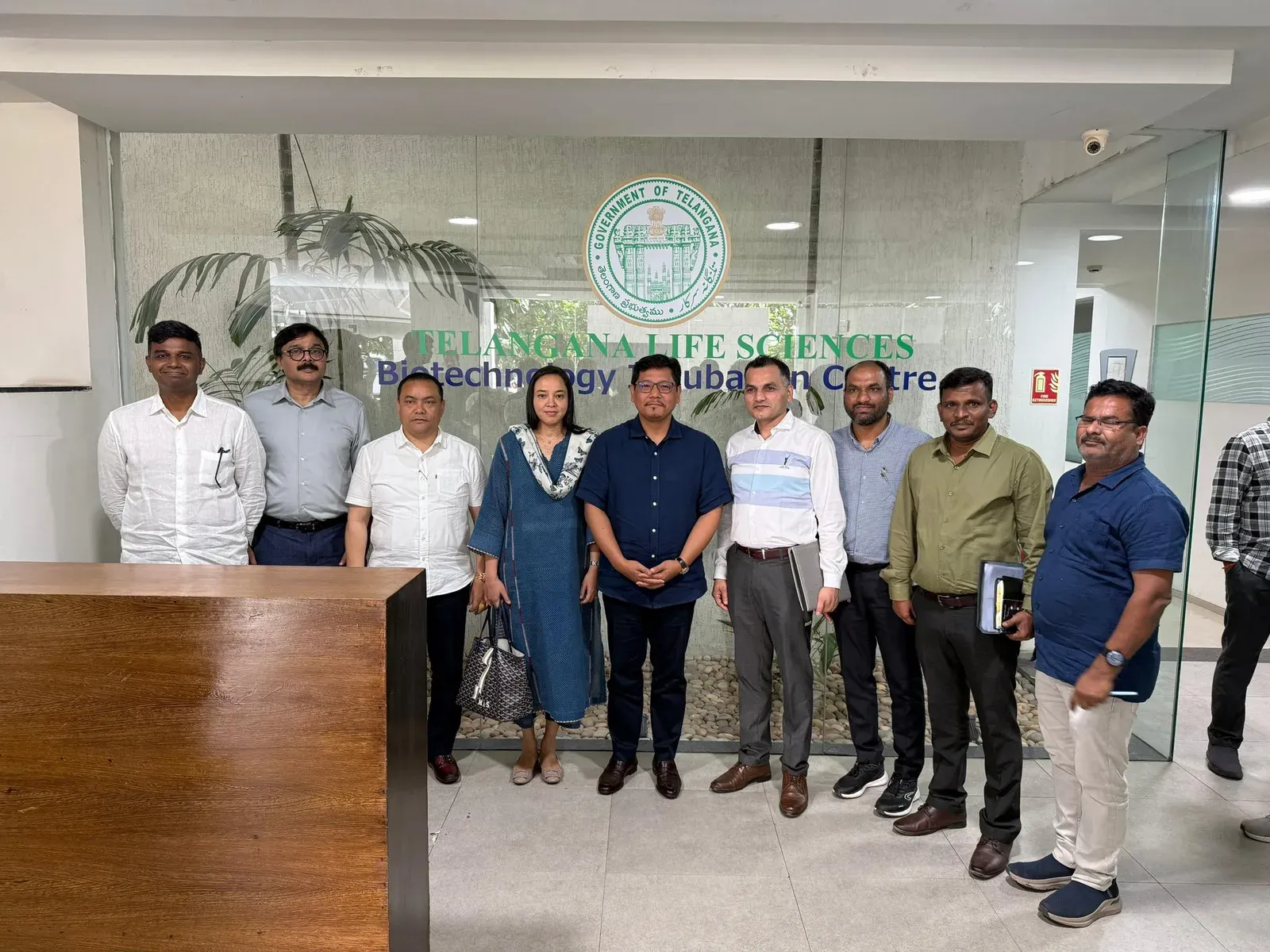 CM Conrad Sangma Visits Genome Valley, Tags Union Minister Vaishnaw