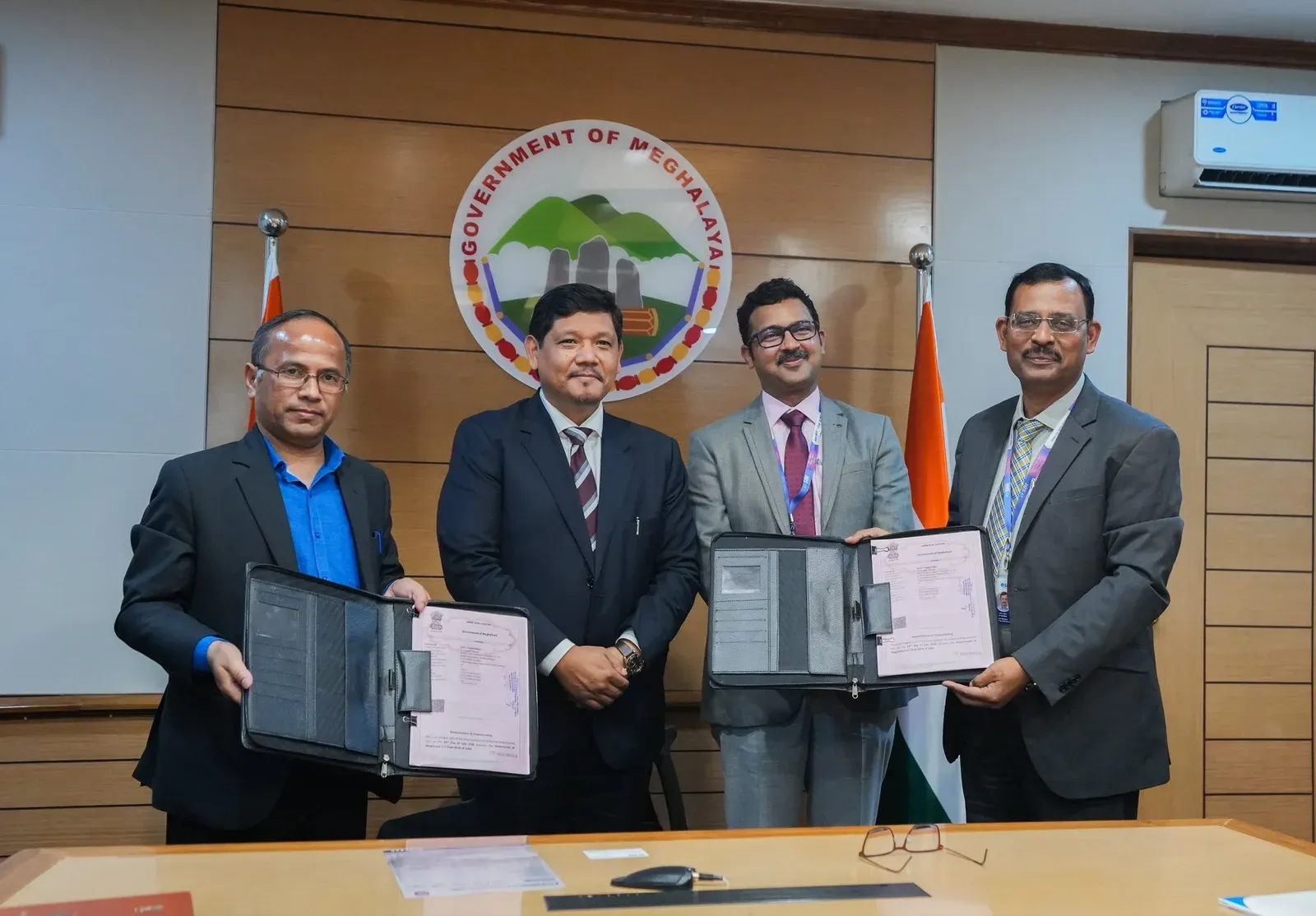 CM Conrad Sangma witnesses Meghalaya-SBI MoU for govt staff