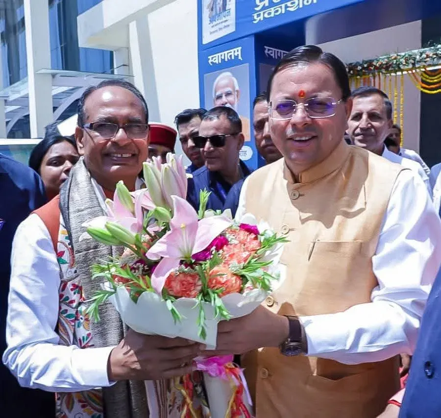CM Dhami attends launch of Shivraj Chouhan's book on PM Modi