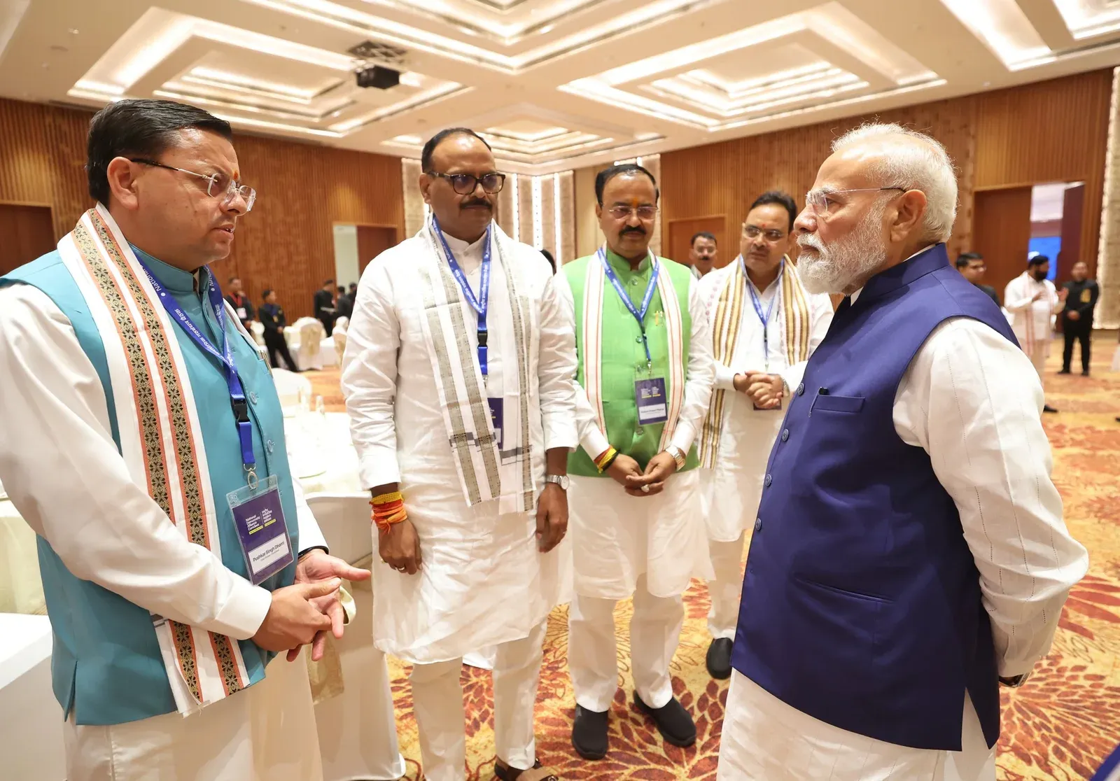 CM Dhami attends NDA Conclave, congratulates PM Modi