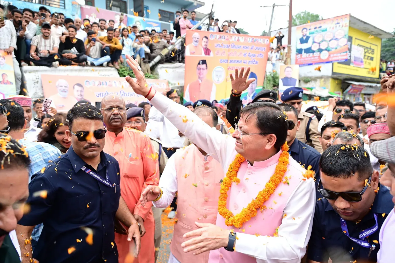 CM Dhami Attends Shrimad Bhagwat Katha in Almora's Danya