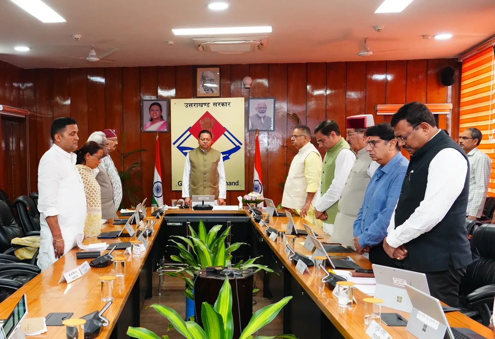 CM Dhami Cabinet Mourns Khanduri, Jaspal Rana