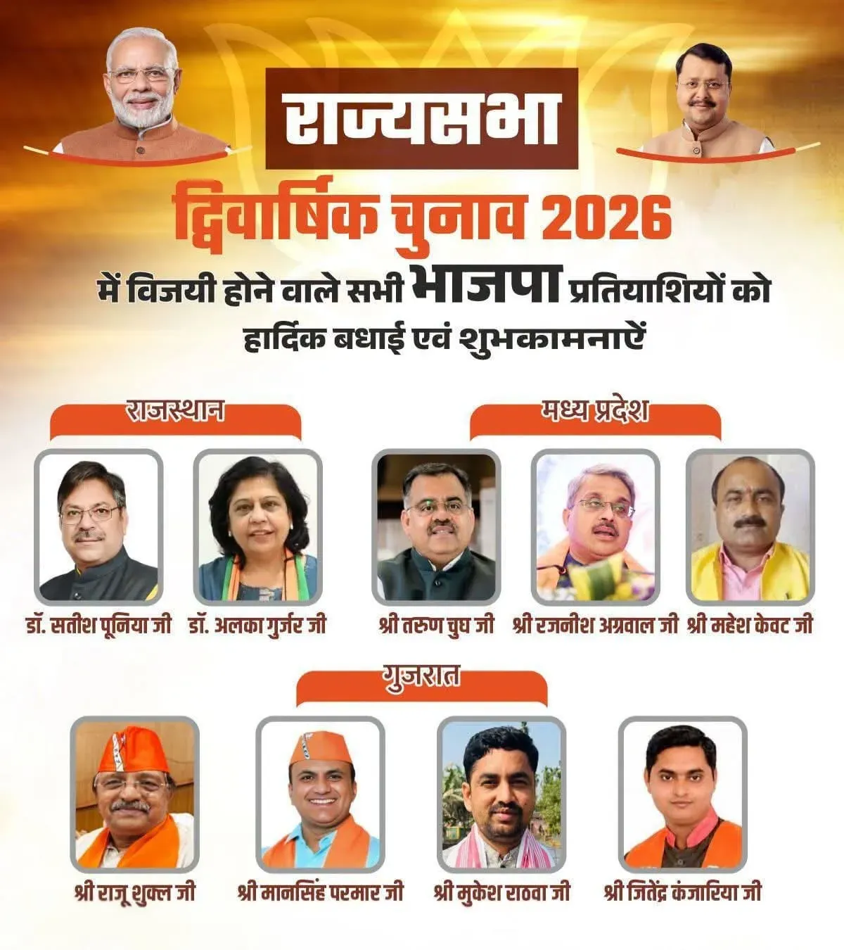 CM Dhami congratulates BJP's newly elected Rajya Sabha members
