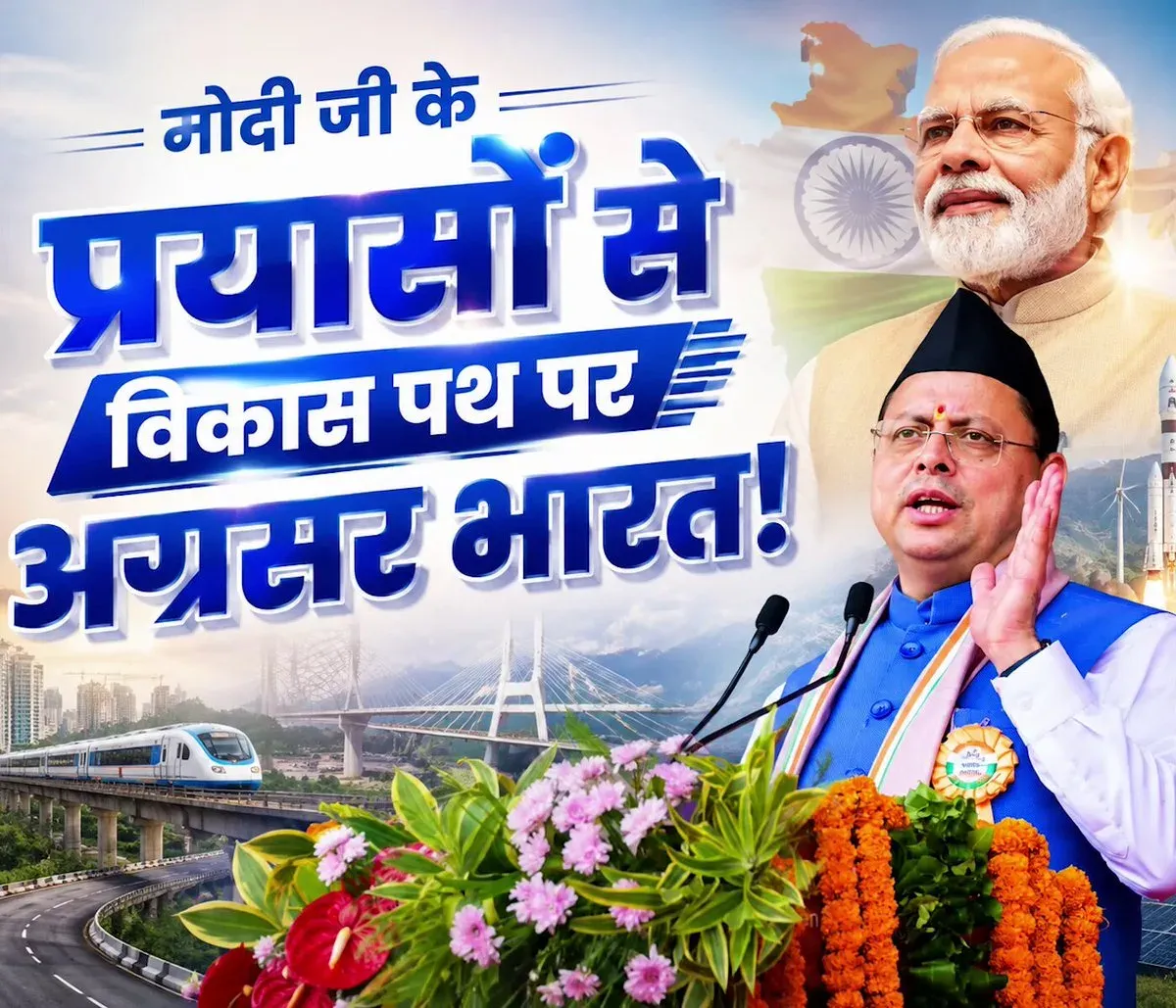 CM Dhami Credits Modi's Vision on Independence Day