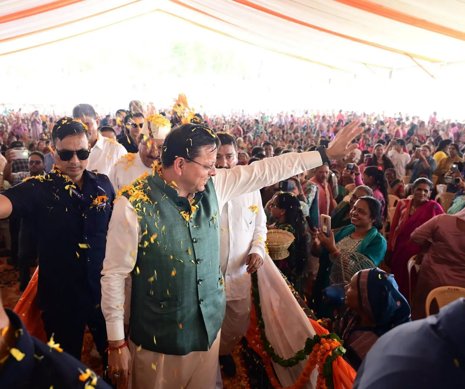 CM Dhami Credits Women, Youth, Elders for Public Trust