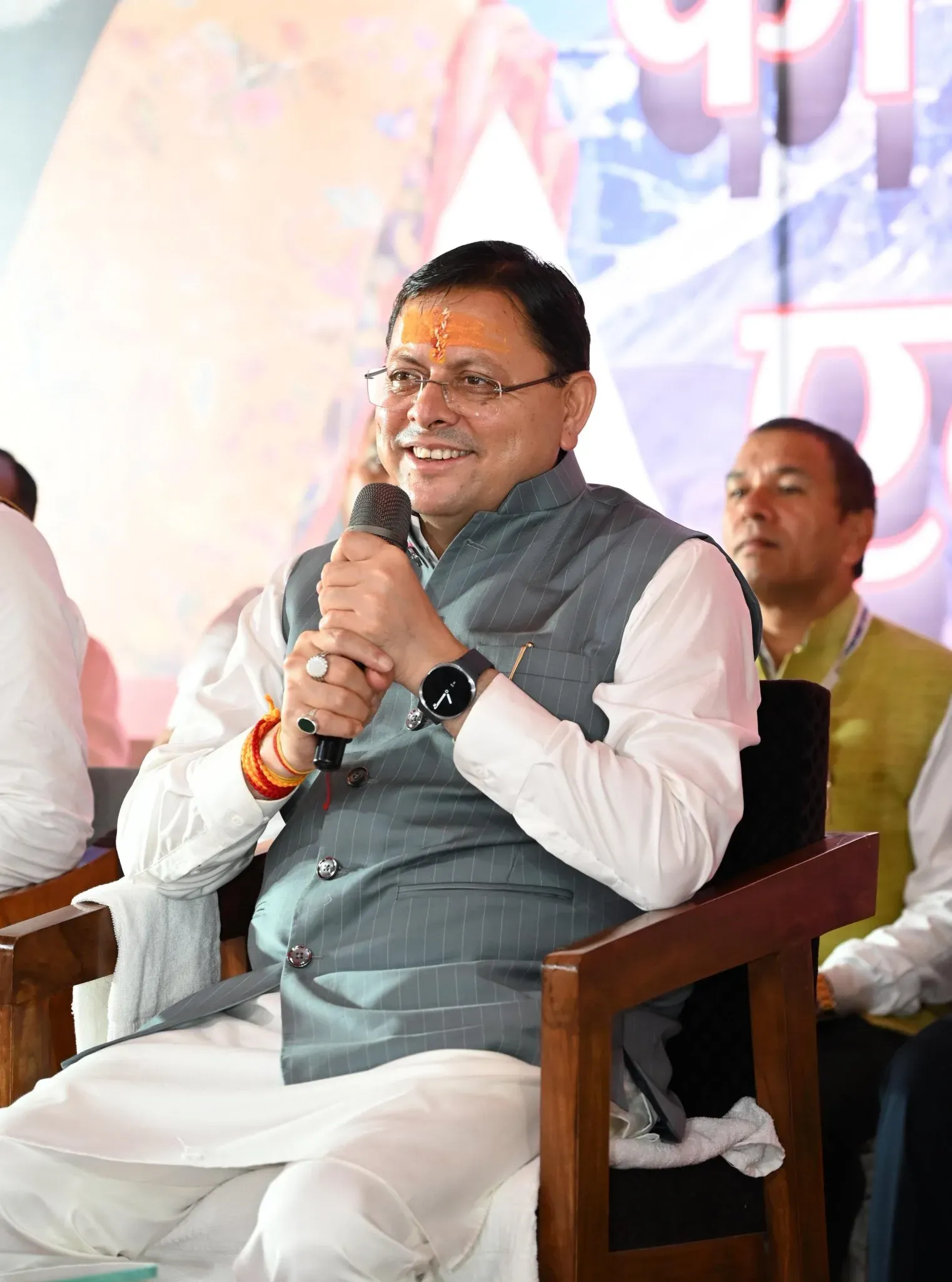 CM Dhami Flags Off Kailash Mansarovar Yatra From Tankapur