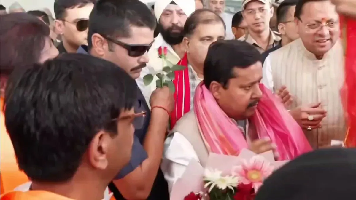 CM Dhami Hails Grand Welcome for BJP Chief in Dehradun