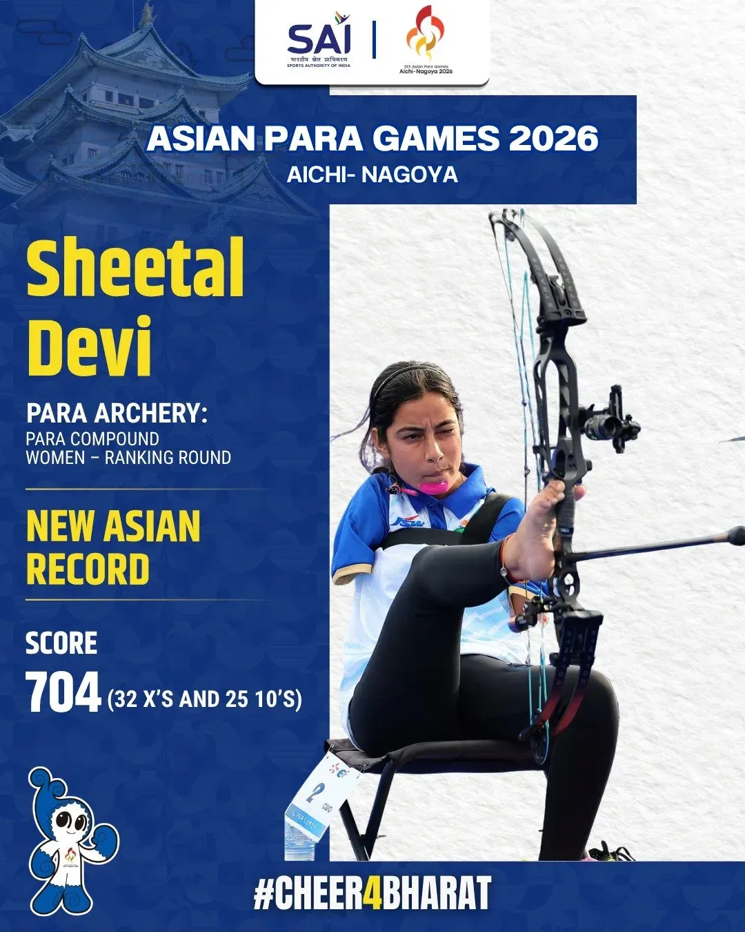 CM Dhami Hails Sheetal Devi's World-Record-Equalling Score