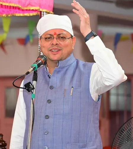CM Dhami attacks Rahul Gandhi over silence on Muslim clerics' remarks