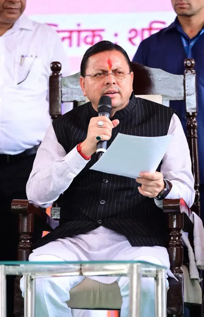CM Dhami Holds Jan Seva Camp at Sahaspur Under Governance Drive