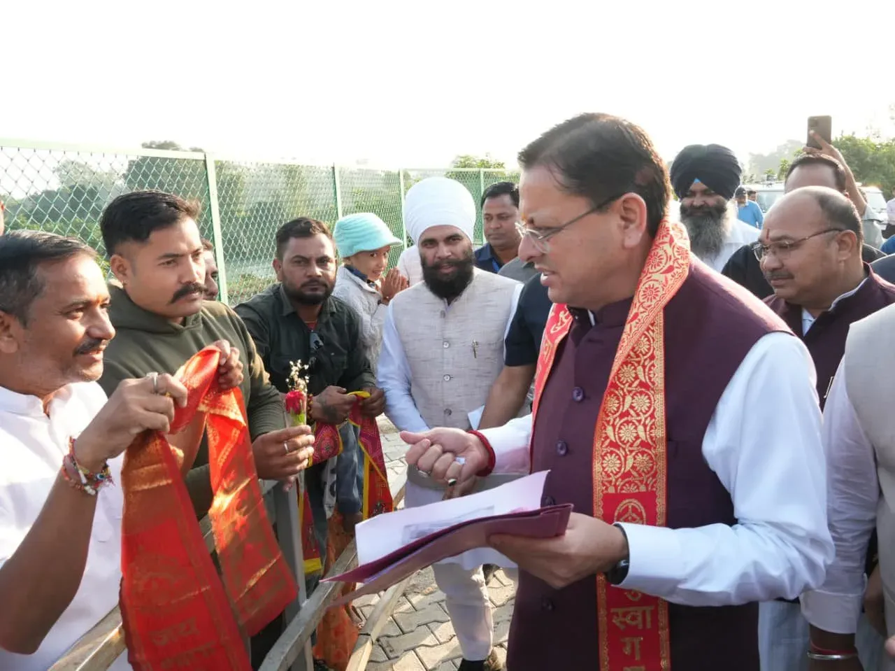 CM Dhami Holds Jan Sunwai at Khatima Home, Orders Swift Redressal