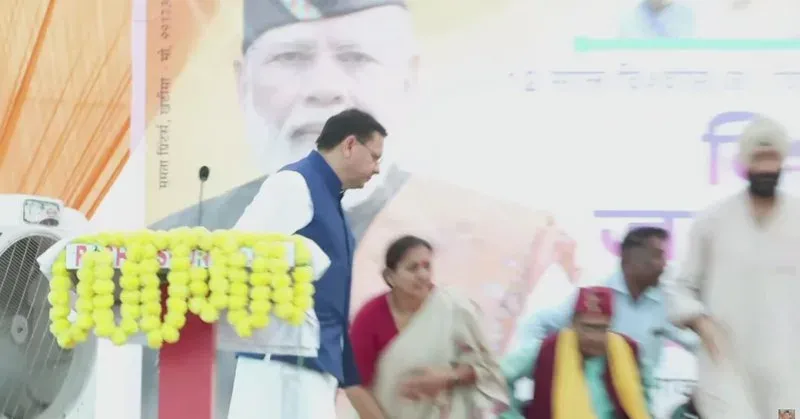 CM Dhami Holds Live Jan Sampark Drive in Udham Singh Nagar