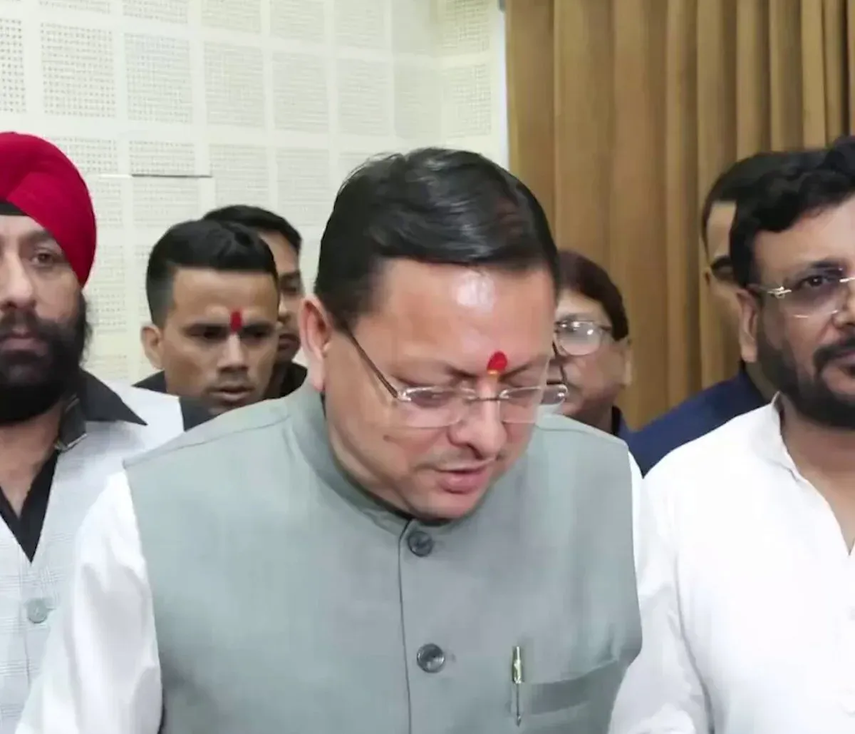 CM Dhami Holds State Press Briefing in Dehradun