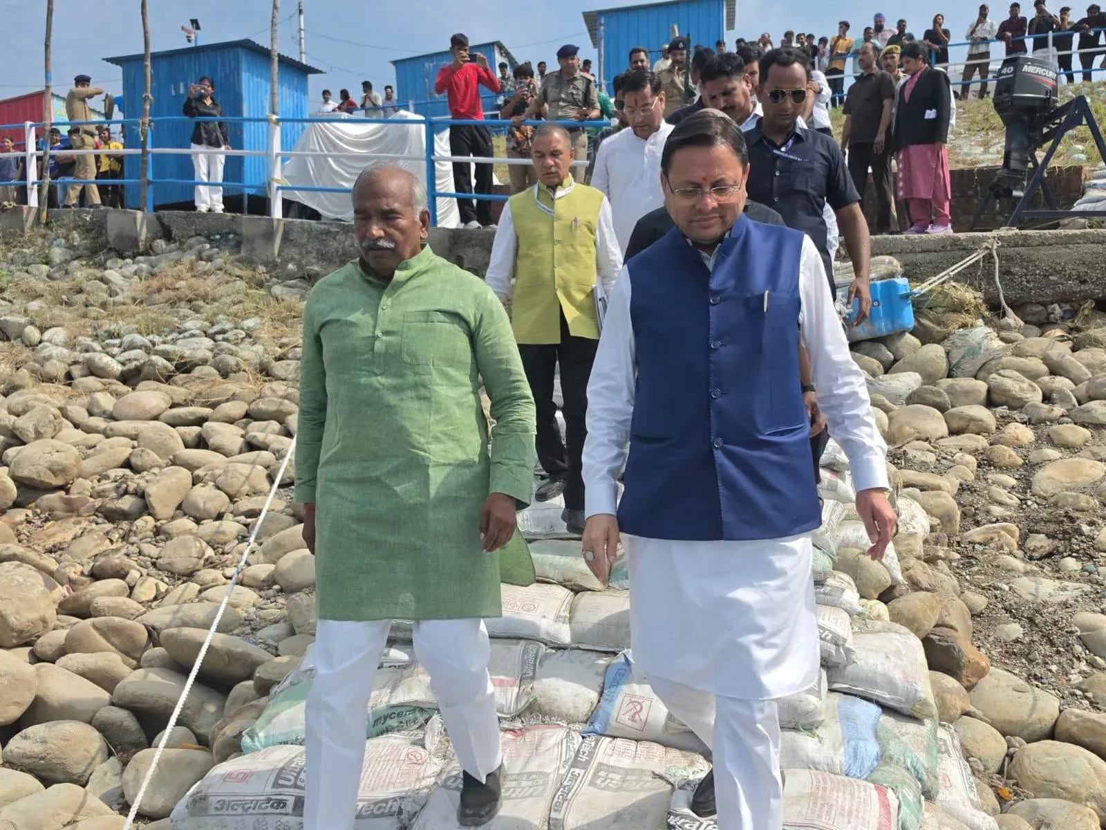 CM Dhami inspects Gadarpur kayaking venue, orders timely prep