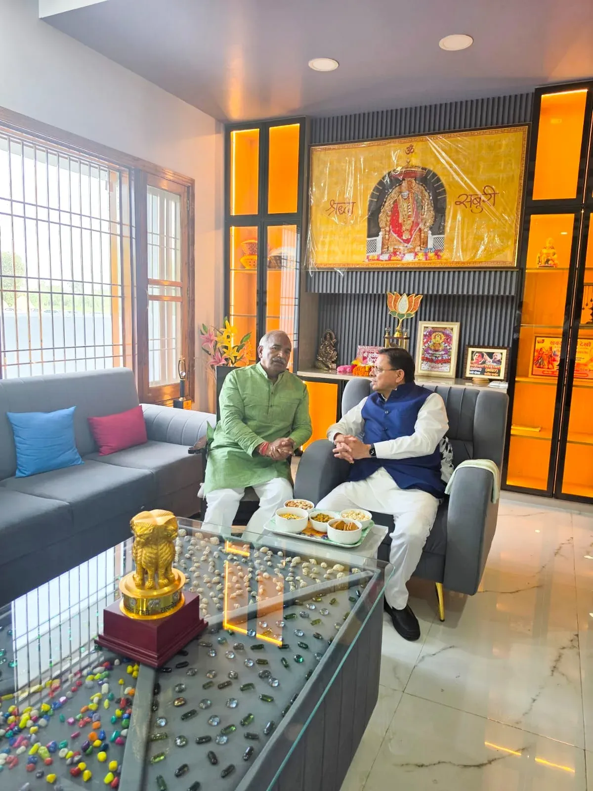 CM Dhami Inspects Gadarpur Kayaking Venue, Visits MLA Pandey's Family