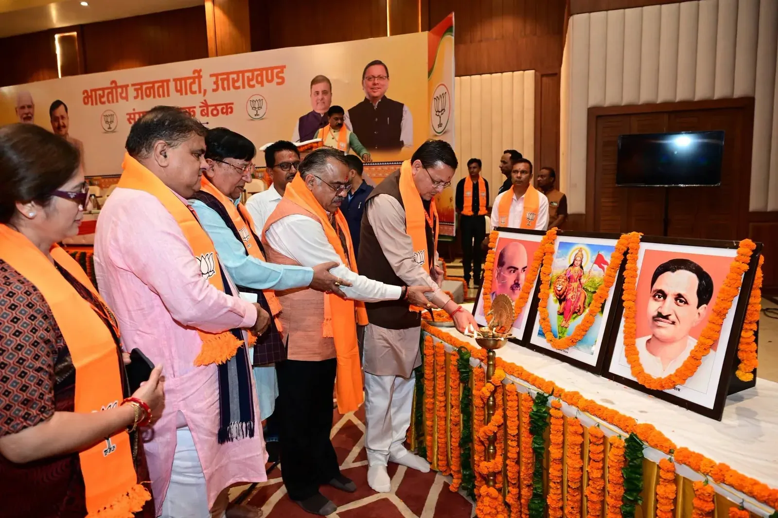 CM Dhami joins BJP meet in Dehradun to plan Mission 2027