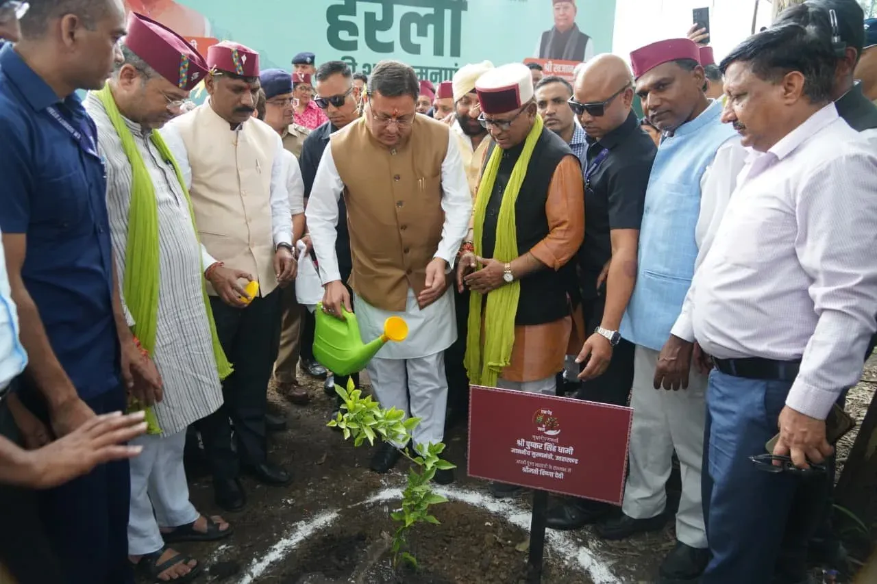 CM Dhami joins Harela fest, pledges 10 lakh saplings