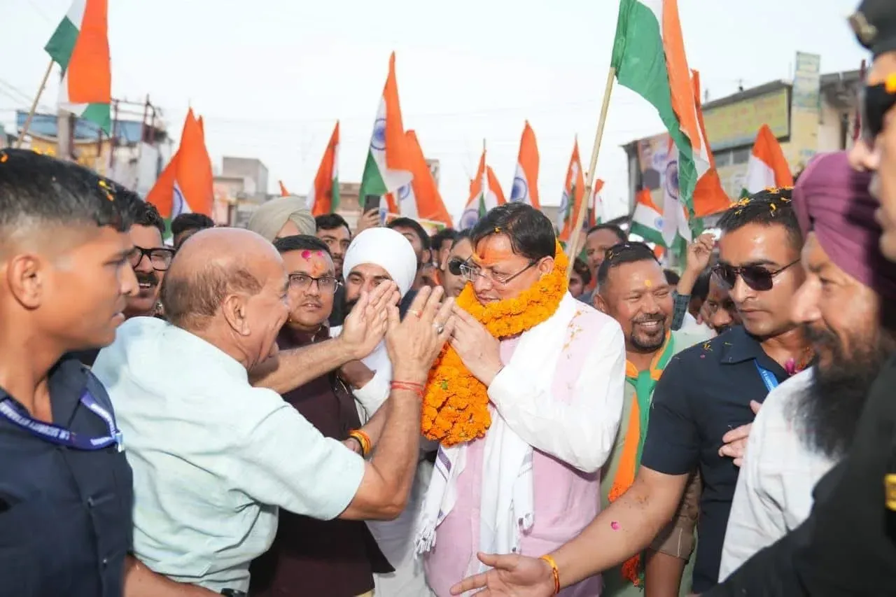 CM Dhami Joins Pragati Path Yatra in Khatima