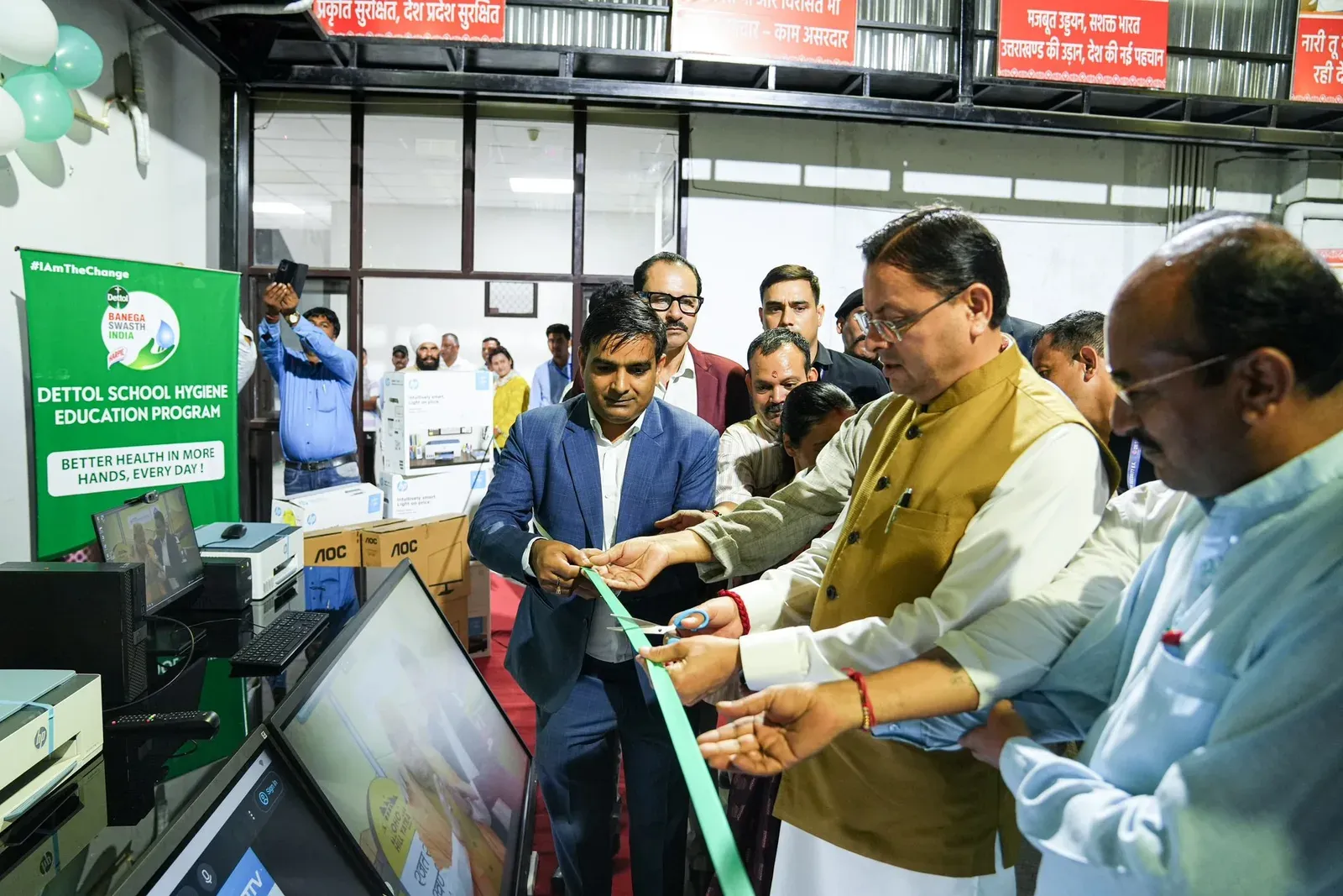 CM Dhami launches digital learning sets in 6 Champawat schools