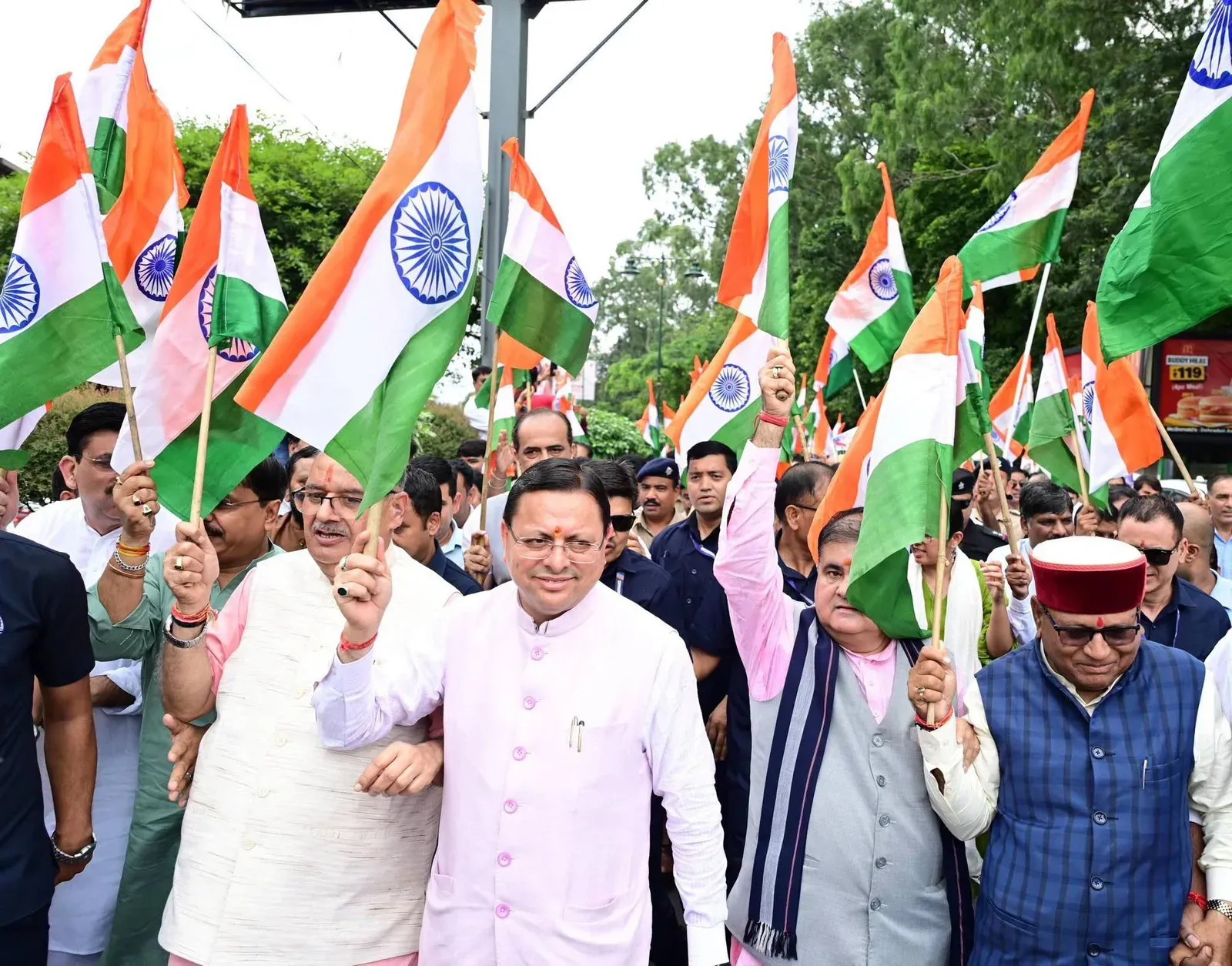 CM Dhami launches Har Ghar Tiranga Yatra in Uttarakhand